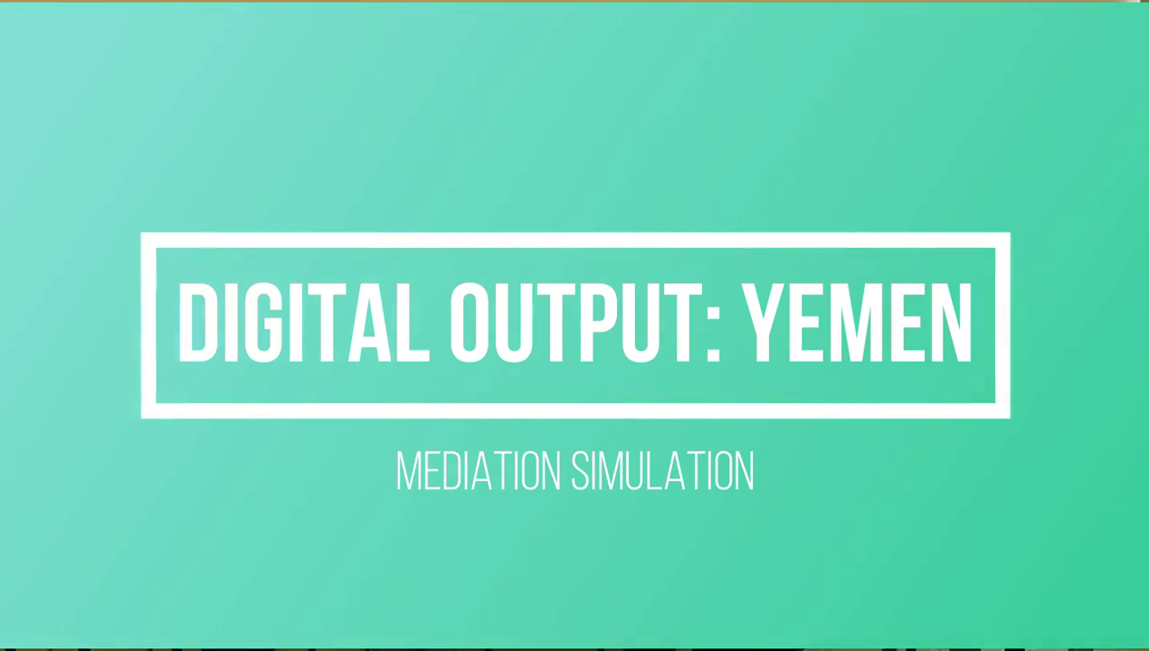 Yemen: Mediation Simulation