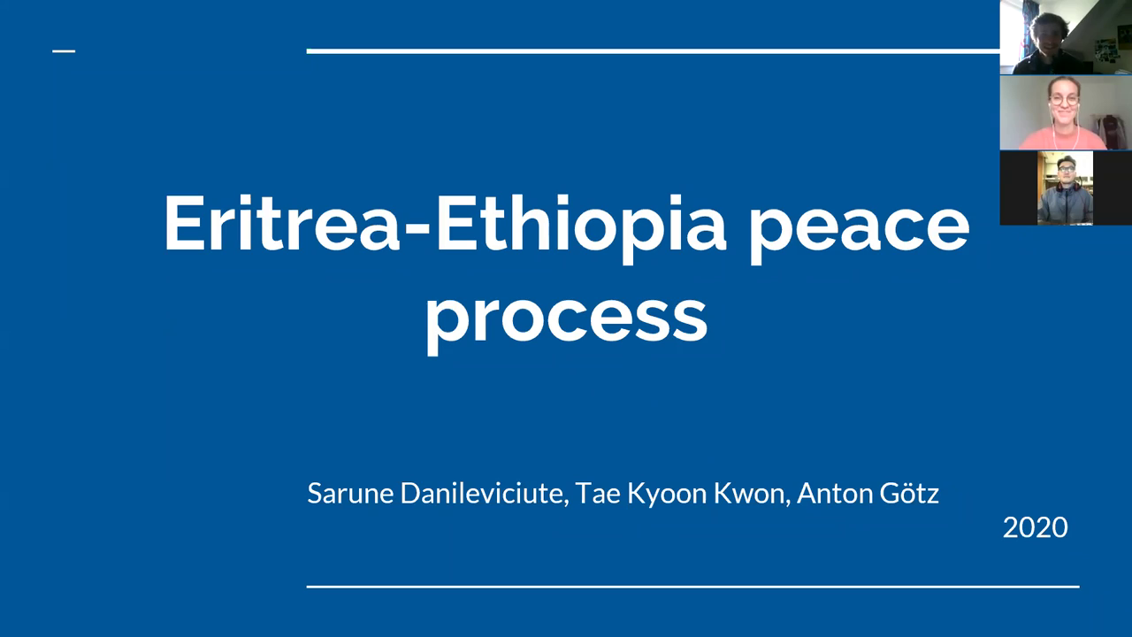 Peace process in Ethiopia and Eritrea