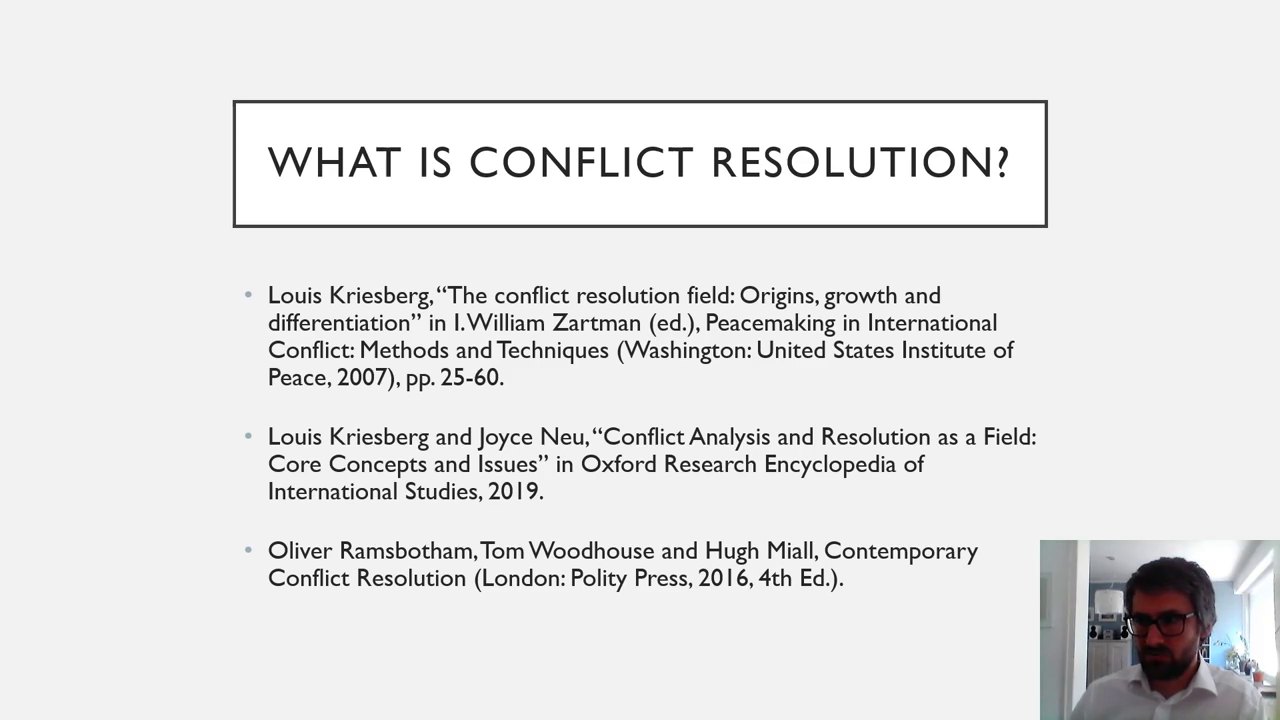 What is International Conflict Resolution?