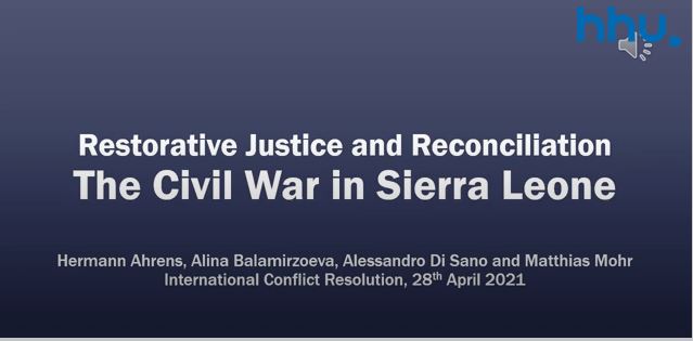 Sierra Leone: Restorative Justice and Reconciliation